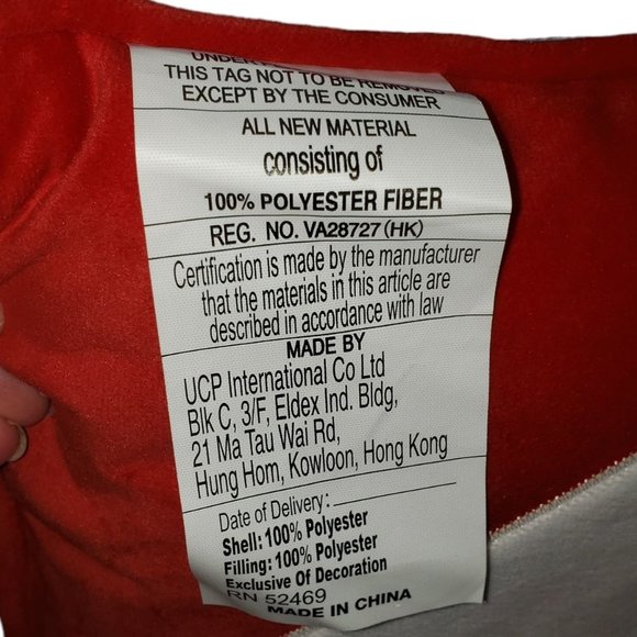 Celebrate Valentine 14" Square Reversible Red/White Heart PIllow - Picture 7 of 7